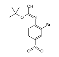 TERT-BUTYL 2-BROMO-4-NITROPHENYLCARBAMATE structure