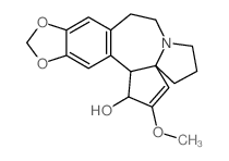 4H-Cyclopenta[a][1,3]dioxolo[4,5-h]pyrrolo[2,1-b][3]benzazepin-1-ol,1,5,6,8,9,14b-hexahydro-2-methoxy-, (1R,3aS,14bR)-rel- structure