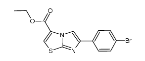 ETHYL 6-(4-BROMOPHENYL)IMIDAZO[2,1-B][1,3]THIAZOLE-3-CARBOXYLATE Structure