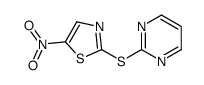 5-nitro-2-pyrimidin-2-ylsulfanyl-1,3-thiazole结构式