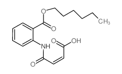 (2Z)-4-({2-[(Hexyloxy)carbonyl]phenyl}amino)-4-oxobut-2-enoic acid Structure