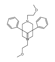 3,7-bis(2-methoxyethyl)-1,5-diphenyl-3,7-diazabicyclo[3.3.1]nonan-9-one Structure