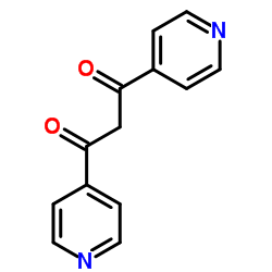 1,3-二(吡啶-4-基)-1,3-丙二酮结构式