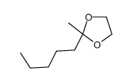 2-methyl-2-pentyl-1,3-dioxolane Structure