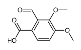 2-formyl-3,4-dimethoxy-benzoic acid结构式