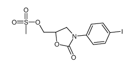 [(5R)-3-(4-iodophenyl)-2-oxo-1,3-oxazolidin-5-yl]methyl methanesulfonate Structure