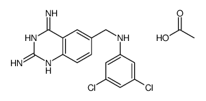 acetic acid,6-[(3,5-dichloroanilino)methyl]quinazoline-2,4-diamine Structure