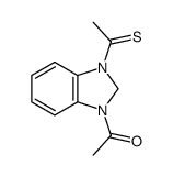 1H-Benzimidazole,1-acetyl-2,3-dihydro-3-(1-thioxoethyl)- (9CI) structure