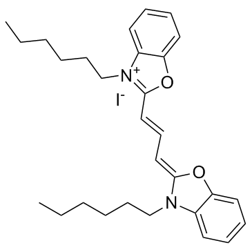 3,3'-Dihexyloxacarbocyanine iodide Structure