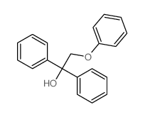 2-phenoxy-1,1-diphenyl-ethanol Structure