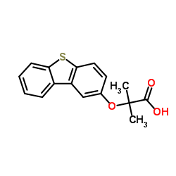 2-(Dibenzo[b,d]thiophen-2-yloxy)-2-methylpropanoic acid Structure