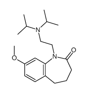 2,3,4,5-Tetrahydro-1-[2-(diisopropylamino)ethyl]-8-methoxy-1H-1-benzazepin-2-one Structure