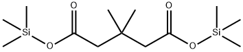 3,3-Dimethylglutaric acid bis(trimethylsilyl) ester structure