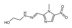 1-methyl-5-nitro-1H-imidazole-2-carbaldehyde (2-hydroxy-ethyl)-hydrazone结构式