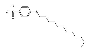 4-dodecylsulfanylbenzenesulfonyl chloride Structure