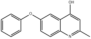 2-甲基-6-苯氧基喹啉-4-醇结构式