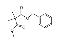 1-benzyl 3-methyl 2,2-dimethylmalonate Structure