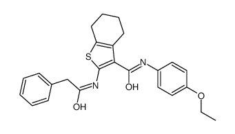 N-(4-ethoxyphenyl)-2-[(2-phenylacetyl)amino]-4,5,6,7-tetrahydro-1-benzothiophene-3-carboxamide结构式