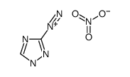 1H-1,2,4-triazole-5-diazonium,nitrate Structure