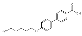 4-(己氧基)-4’-联苯基羧酸结构式