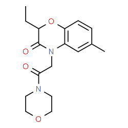 Morpholine, 4-[(2-ethyl-2,3-dihydro-6-methyl-3-oxo-4H-1,4-benzoxazin-4-yl)acetyl]- (9CI)结构式