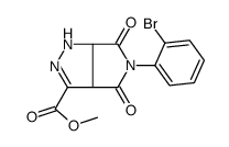 methyl 5-(2-bromophenyl)-4,6-dioxo-3a,6a-dihydro-1H-pyrrolo[3,4-c]pyrazole-3-carboxylate Structure