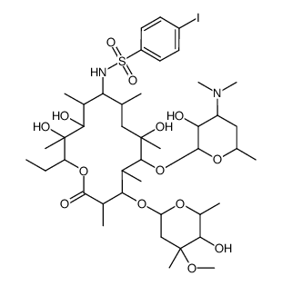 (9S)-9-Deoxo-9-[[(4-iodophenyl)sulfonyl]amino]erythromycin structure