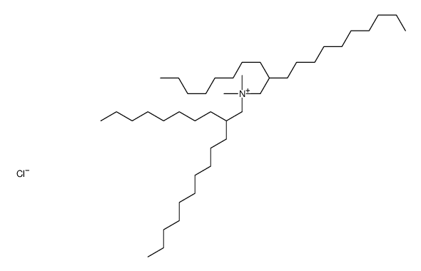 dimethyl-bis(2-octyldodecyl)azanium,chloride结构式