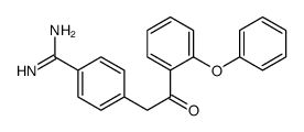 4-[2-oxo-2-(2-phenoxyphenyl)ethyl]benzenecarboximidamide结构式