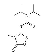 diisopropyl-(4-methyl-5-oxo-[1,2,4]oxathiazolidin-3-ylidene)-thiourea结构式