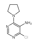 4-Chloro-6-(pyrrolidin-1-yl)pyrimidin-5-amine Structure