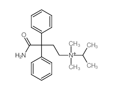 Benzenepropanaminium, g-(aminocarbonyl)-N,N-dimethyl-N-(1-methylethyl)-g-phenyl-, iodide (1:1) structure