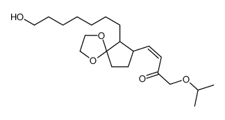 3-Buten-2-one, 4-6-(7-hydroxyheptyl)-1,4-dioxaspiro4.4non-7-yl-1-(1-methylethoxy)- structure