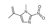 5-isopropenyl-1-methyl-2-nitro-1H-imidazole结构式