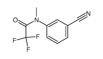 3-Methyltrifluoroacetylaminobenzonitril Structure