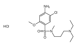 4-amino-5-chloro-N-[3-(diethylamino)propyl]-2-methoxy-N-methylbenzenesulfonamide,hydrochloride结构式