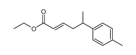 ethyl 5-(p-methylphenyl)hex-2-enoate Structure