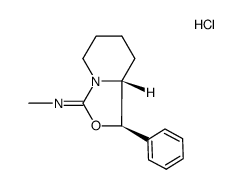 (1R,9R)(-)-1-phenyl-3(methylimino)-perhydro-3H-oxazolo<3.4,a>pyridine * HCl salt Structure