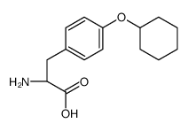 (2S)-2-amino-3-(4-cyclohexyloxyphenyl)propanoic acid结构式