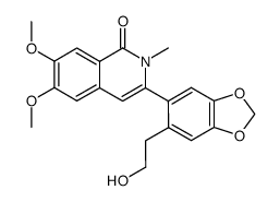 3-[6-(2-hydroxyethyl)benzo[1,3]dioxol-5-yl]-6,7-dimethoxy-2-methyl-2H-isoquinolin-1-one Structure