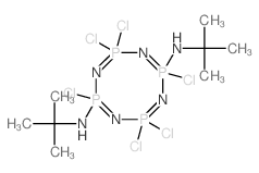 2,4,4,6,8,8-hexachloro-N,N-ditert-butyl-1,3,5,7-tetraza-2$l^C8H20Cl6N6P4,4$l^{5},6$l^C8H20Cl6N6P结构式