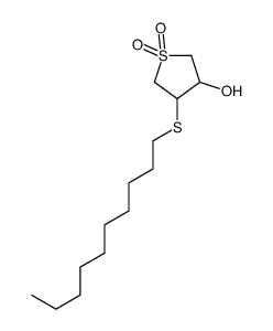 4-decylsulfanyl-1,1-dioxothiolan-3-ol结构式