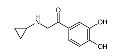 Ethanone, 2-(cyclopropylamino)-1-(3,4-dihydroxyphenyl)- (9CI)结构式