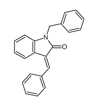 (E)-1-benzyl-3-benzylidene-1,3-dihydro-indol-2-one Structure