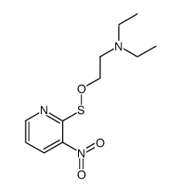 N,N-diethyl-2-(((3-nitropyridin-2-yl)thio)oxy)ethan-1-amine Structure