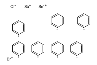 benzene,tetraphenylstibanium,tin(4+),bromide,chloride结构式