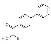 2-bromo-1-(4-phenylphenyl)propan-1-one structure