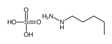 hydrogen sulfate,(pentylamino)azanium Structure