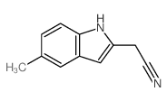 2-(5-methyl-1H-indol-2-yl)acetonitrile结构式