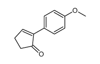 2-(4-methoxyphenyl)cyclopent-2-en-1-one结构式